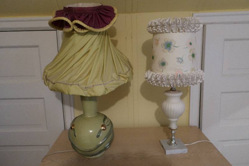 TWO VINTAGE LAMPS