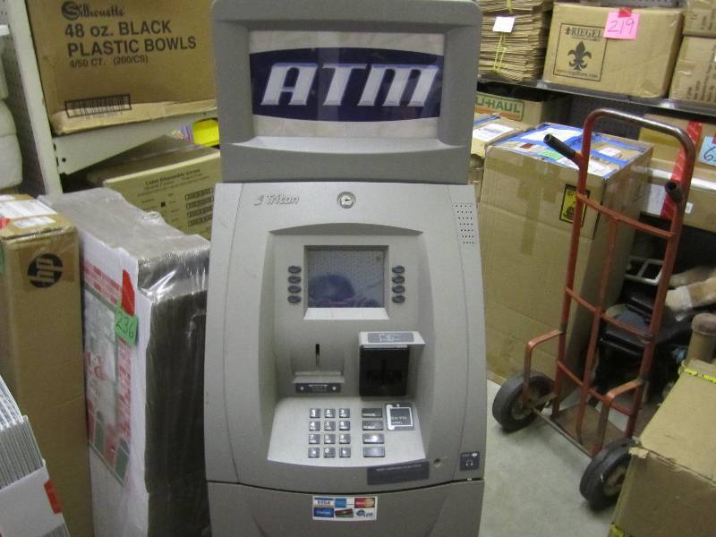 lot 1 image: Triton ATM Cash Machine No key but ...