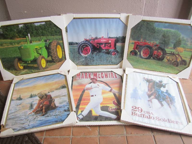 lot 58 image: Lot of 6 Framed Posters 16 x 20 O...