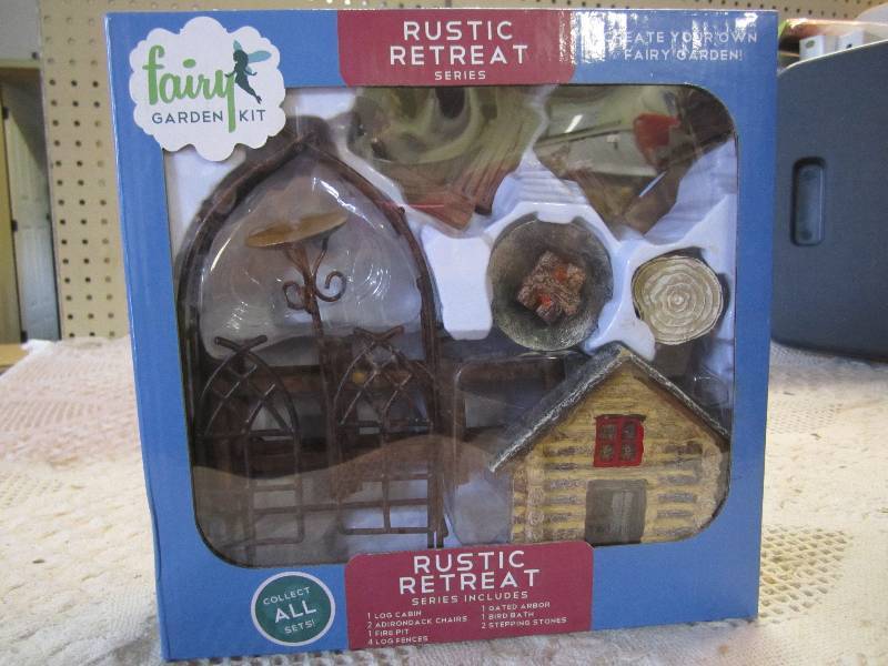 lot 190 image: Fairy Garden Kit Rustic Retreat Ser...