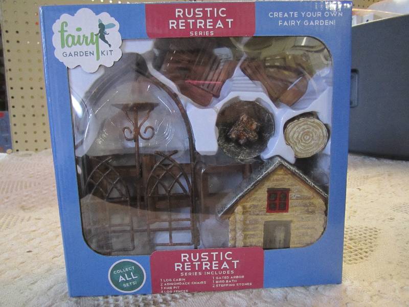 lot 191 image: Fairy Garden Kit Rustic Retreat Ser...