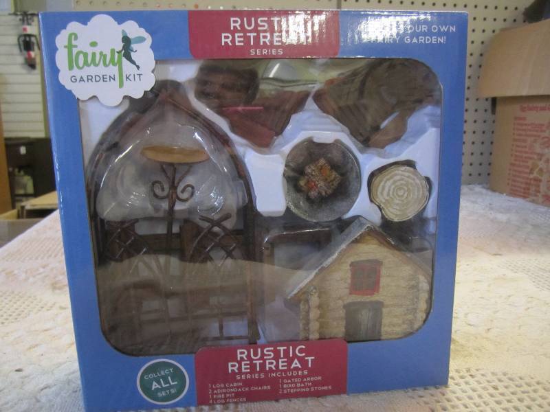 lot 193 image: Fairy Garden Kit Rustic Retreat Ser...