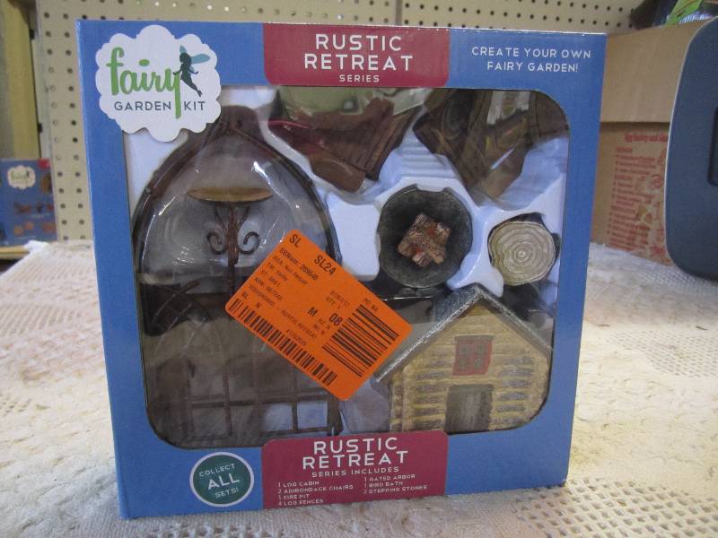 lot 194 image: Fairy Garden Kit Rustic Retreat Ser...