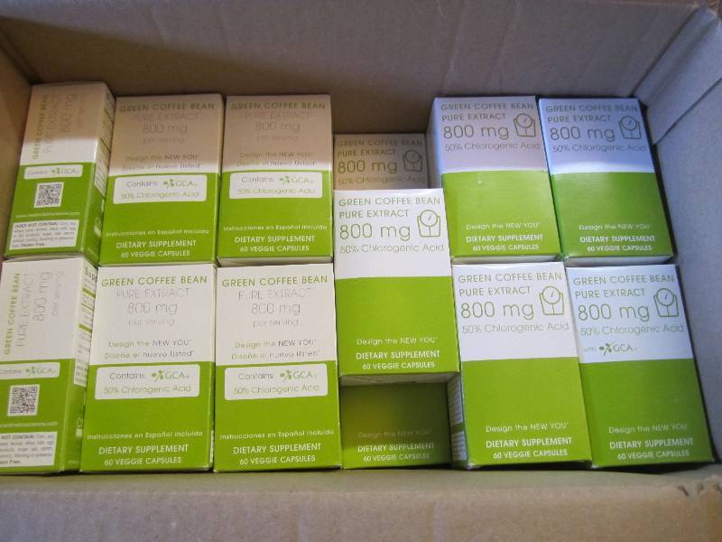 lot 215 image: Lot of 45 Boxes Green Coffee Bean P...