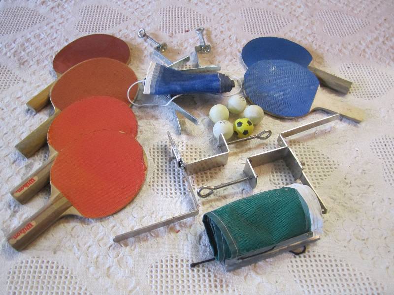 lot 226 image: Ping Pong Paddles Balls and 2 Nets ...