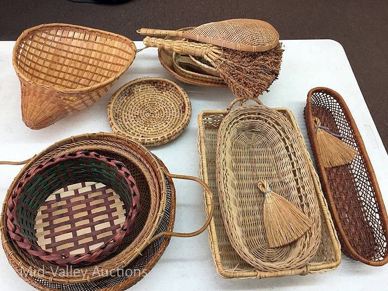 Wicker & stemware