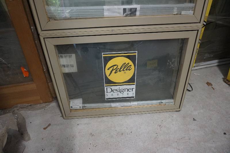 lot 29 image: Pella Designer Series Large Casement Window With Top Transom Window