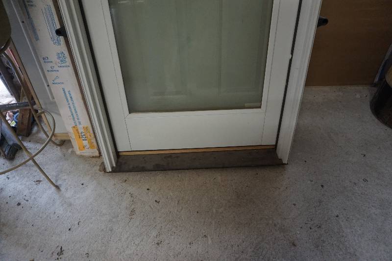 lot 45 image: Pella Designer Series Full Glass Exterior Entry Door With Frame