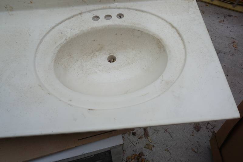 lot 52 image: Bertch Bath 61 Double Sink Vanity Top