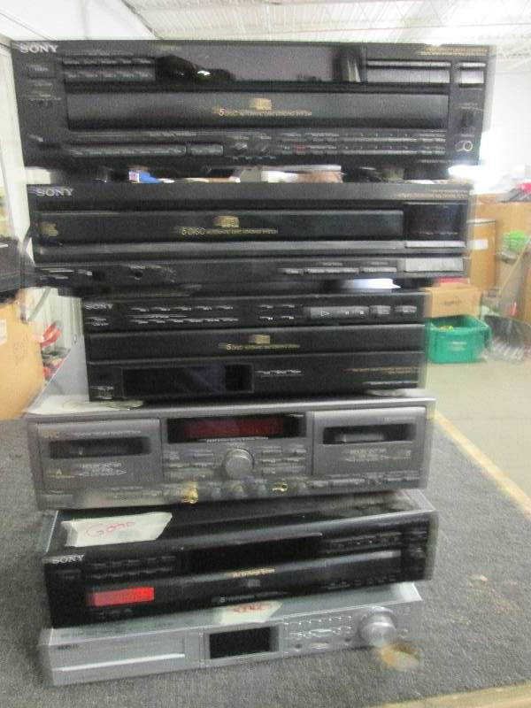5 cd players all tested and work an...
