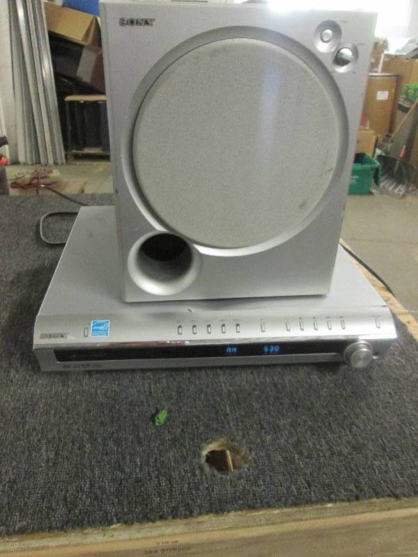 sony dvd home theater system powers...