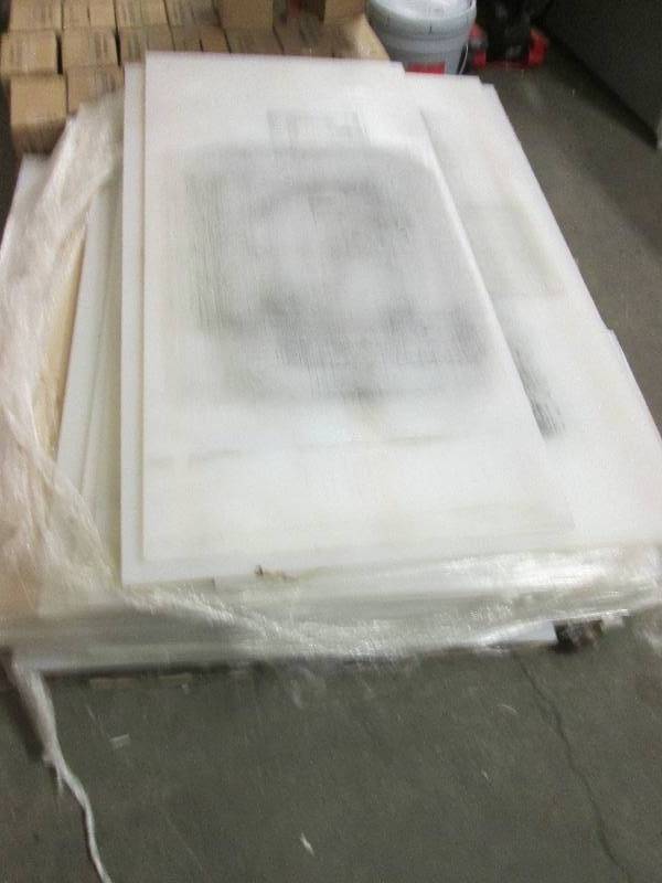 pallet of 12 thick plastic sheets...