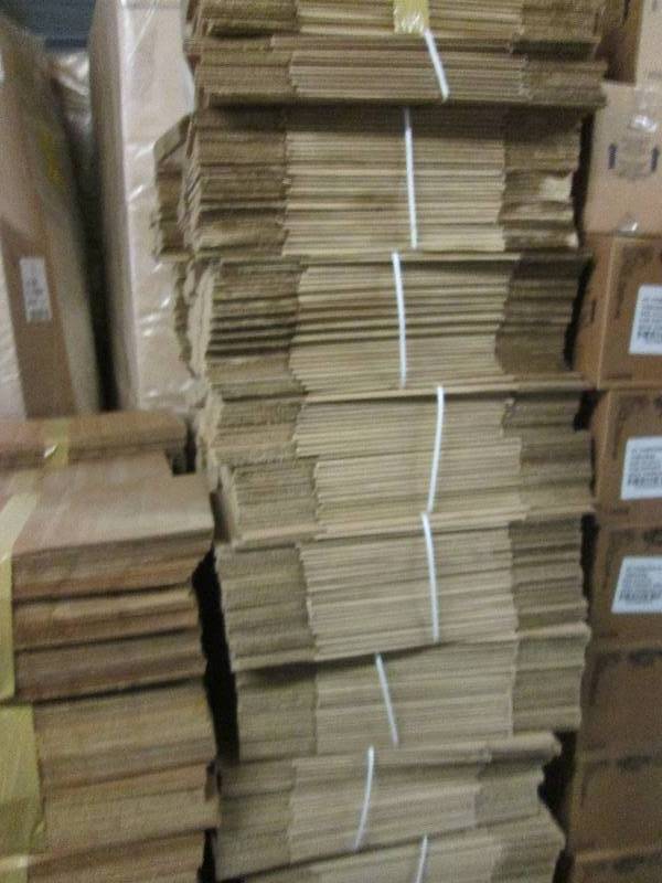 8 bundles of 24 cardboard boxes 13...