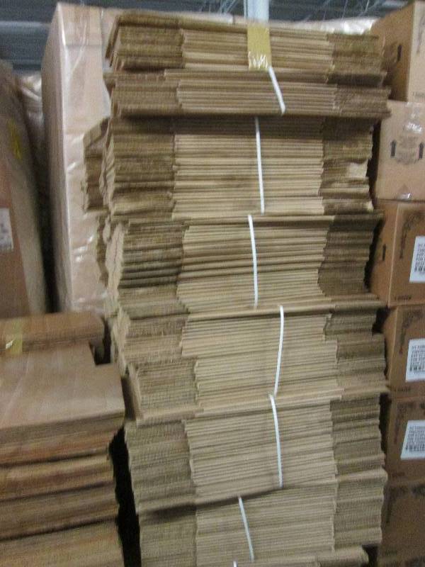 8 bundles of 24 cardboard boxes 13...