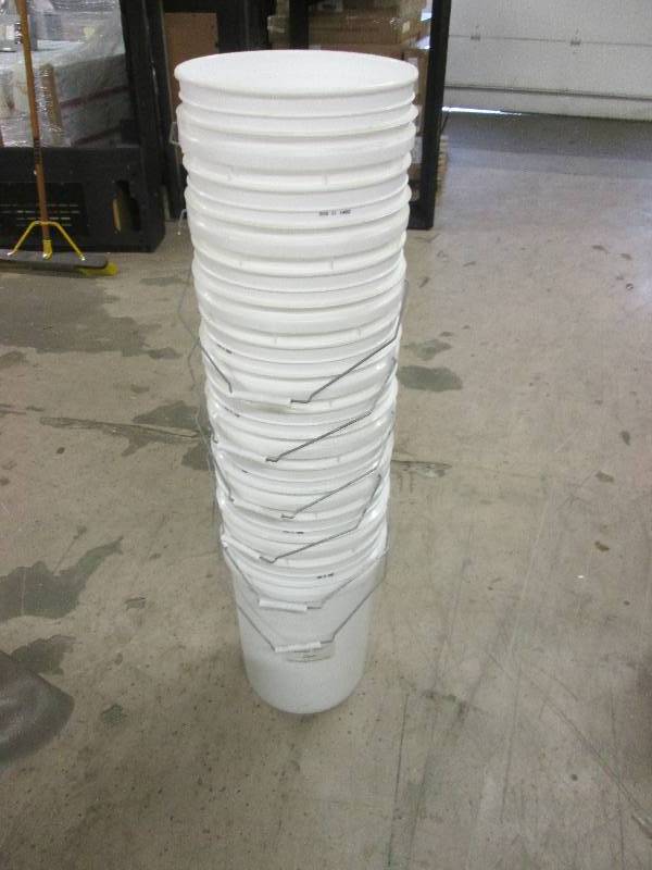 8 - 5 gallon pails no covers...