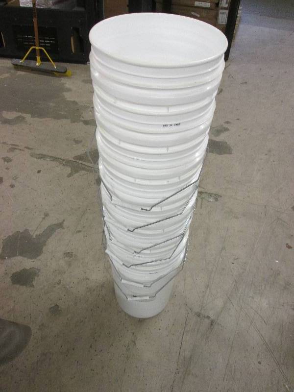 8 - 5 gallon pails no covers...