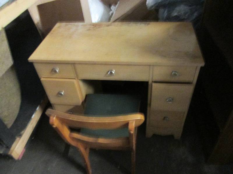 desk and chair ...