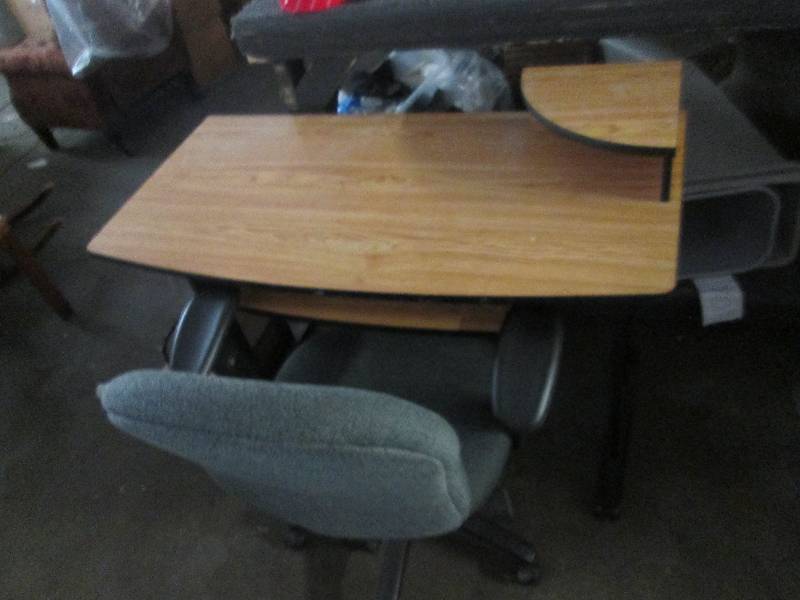 Desk and chair ...