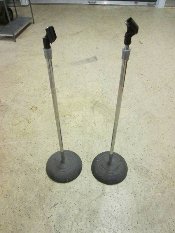 2 mic stands ...