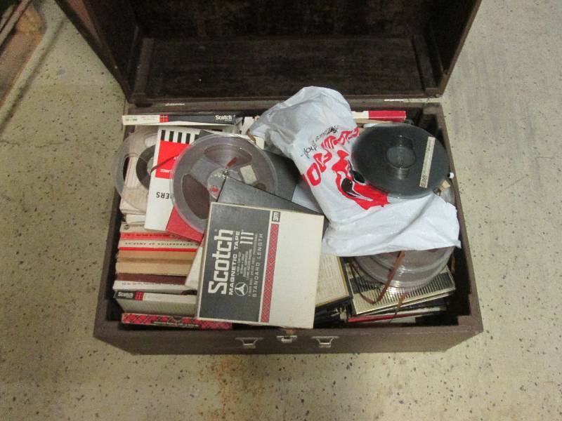 big box of reel to reel tape box me...