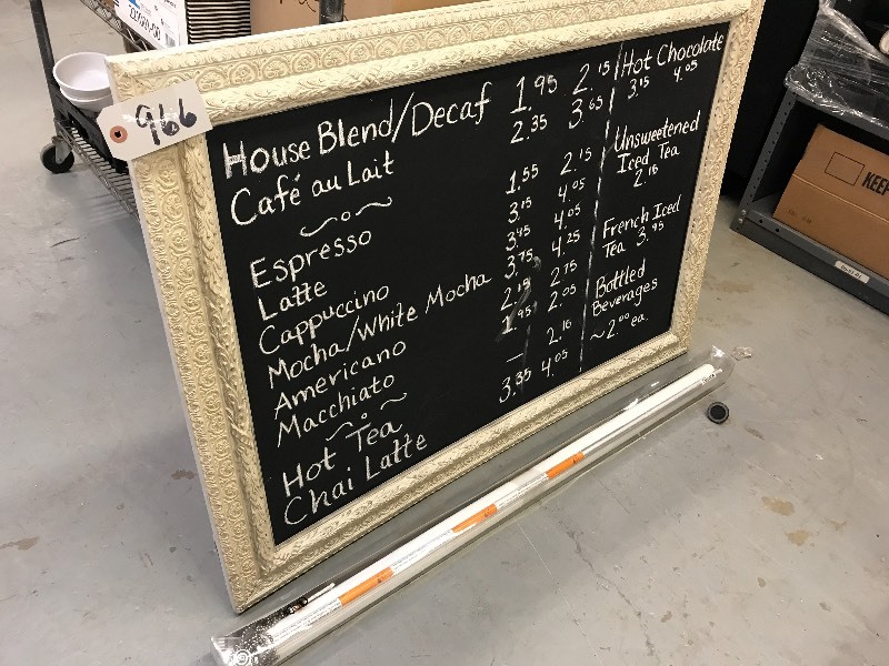 lot 966 image: SIGN BOARD AND WINDOW SHADE