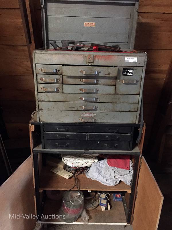 lot 123 image: Rolling Stand with Tool Boxes