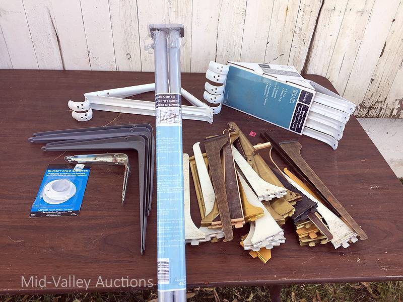 lot 130 image: Closet Rod and Shelving Brackets