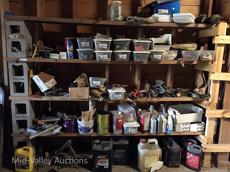 lot 148 image: Shelving Unit and Contents