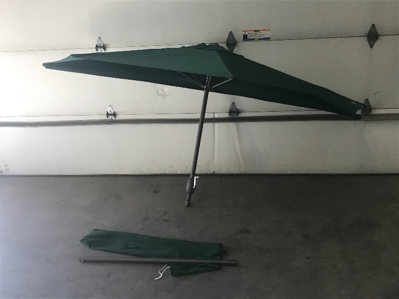 lot 14 image: Unused Green Half Patio Umbrella...