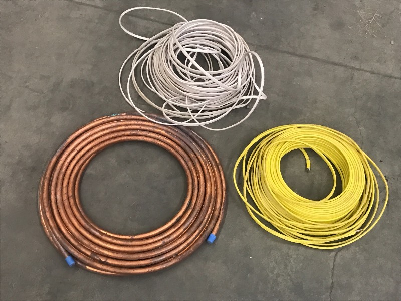 lot 25 image: Lot Of Assorted Copper Tubing & Ele...