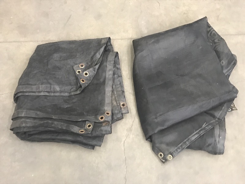 lot 31 image: Lot Of (2) Mesh Landscape Tarps ...
