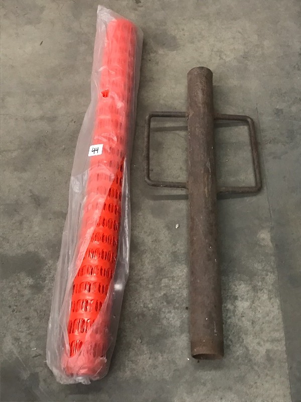 lot 44 image: (1) Post Pounder & (1) Roll Of 48 ...