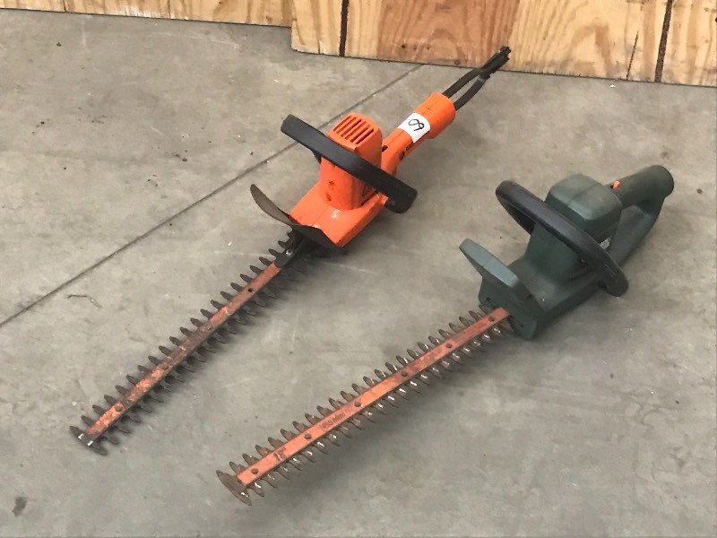 lot 60 image: (2) 115Volt Electric Hedge Trimmers...