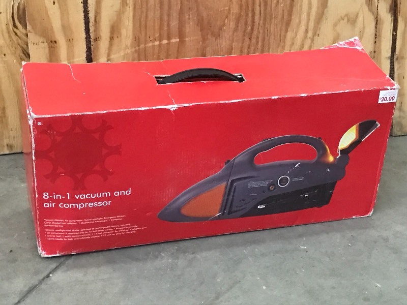 lot 72 image: Unused 12Volt 8-In-1 Vacuum  Air C...