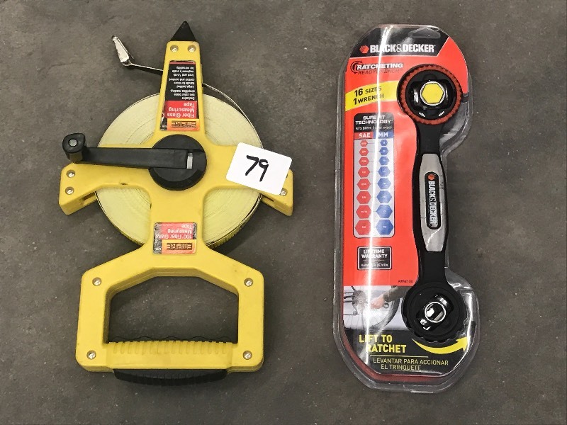 lot 79 image: Lot Of (1) 100 Measuring Tape & (1...