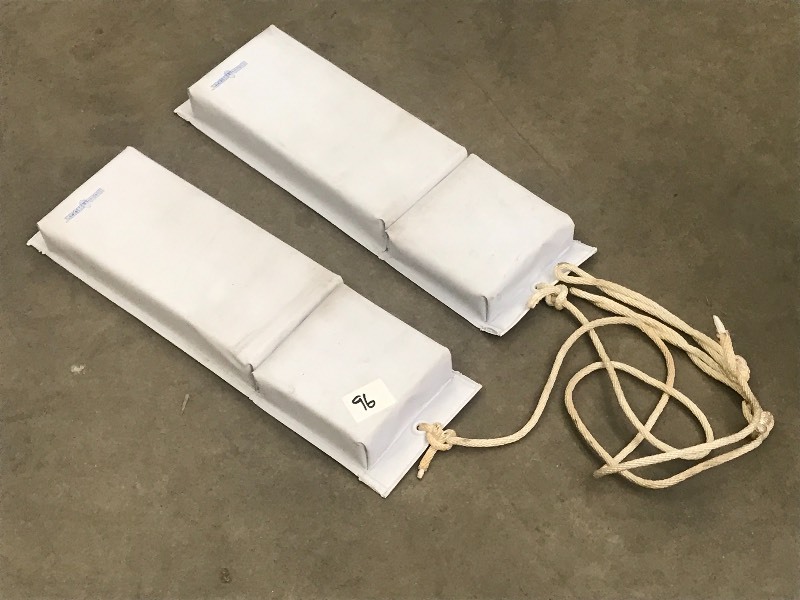 lot 96 image: (2) White BoatDock Bumpers ...