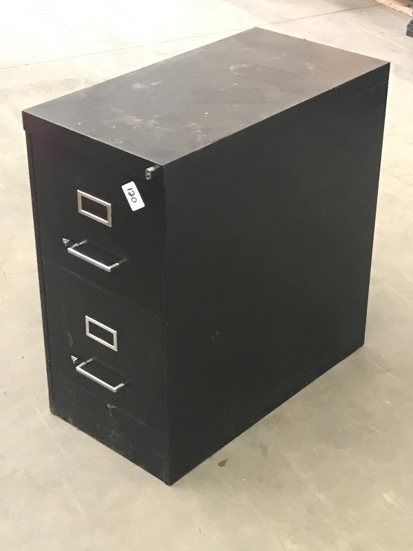 lot 120 image: 2-Drawer Steel File Cabinet ...
