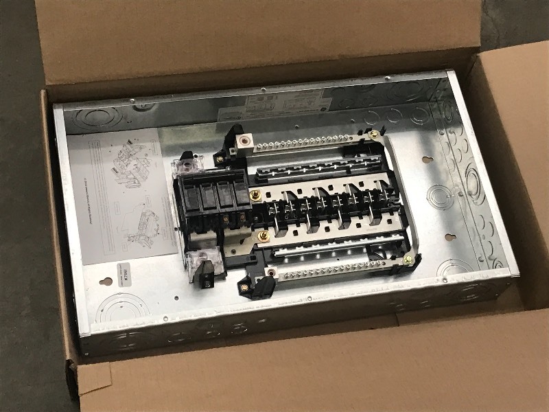lot 158 image: Unused 200Amp GE Braker Box, No Cov...