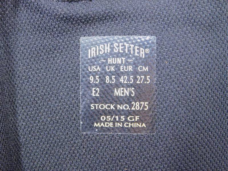 Irish store setter 2875