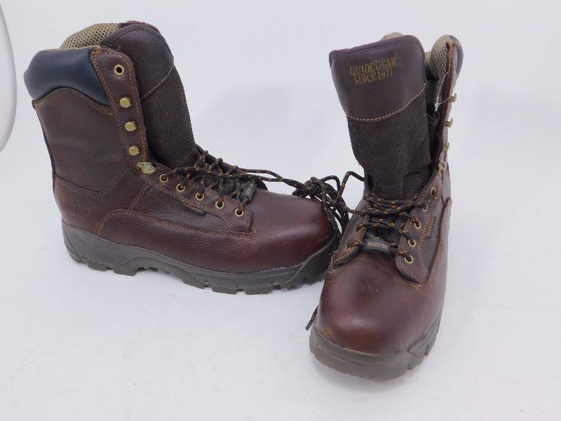 lot 30 image: Guide Gear Mens 8 Waterproof Steel Toe Hammer Work Boots Size 14EE