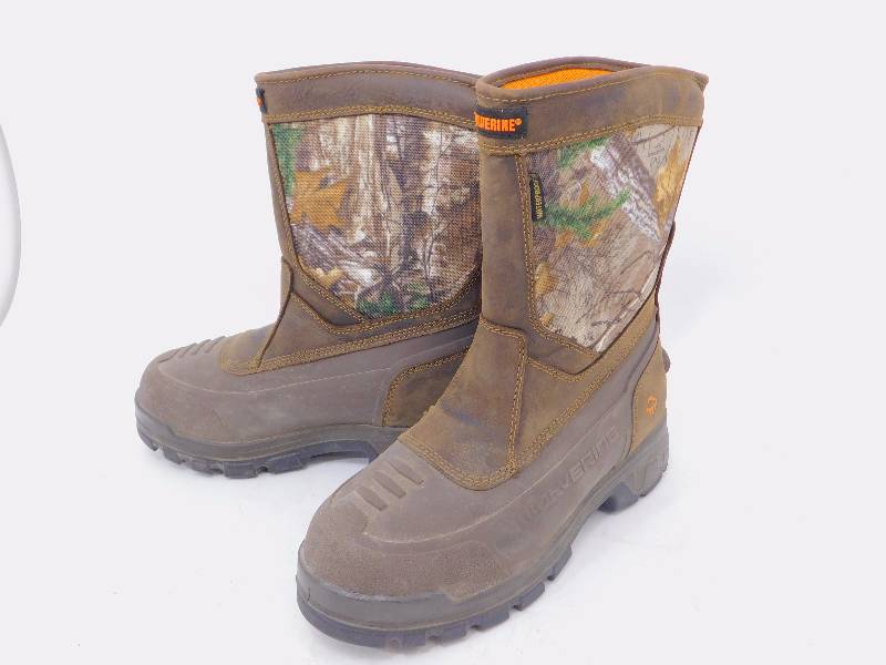 lot 33 image: Wolverine Mens Jason EPX Insulated Pull On Hunting Boots Size 9M