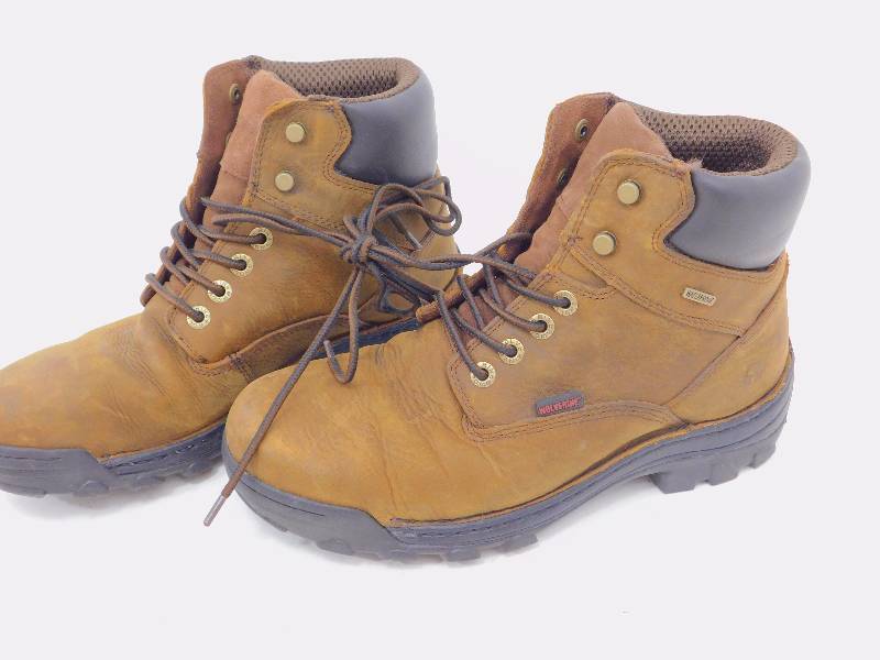 lot 39 image: Wolverine Mens Durbin 6 Waterproof Work Boots Size 9M
