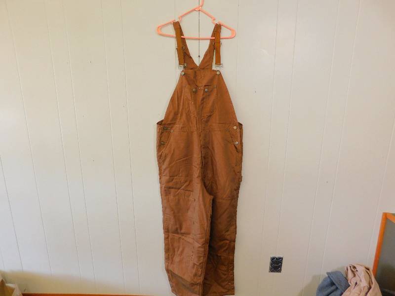 lot 58 image: WFS Mens Insulated Canvas Bibs Size XL