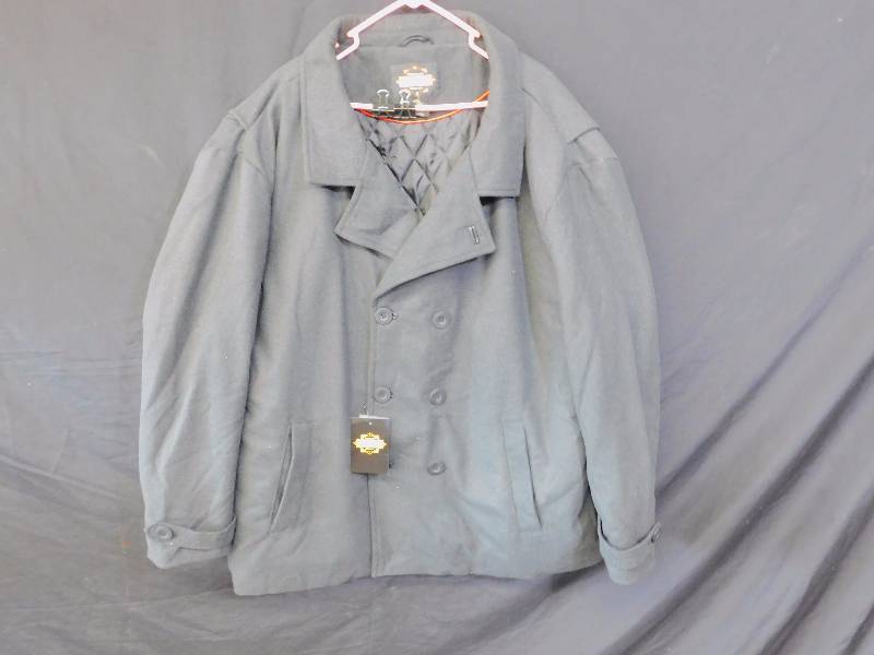 lot 59 image: Guide Gear Mens Wool-Blend Pea Coat Size 3XL