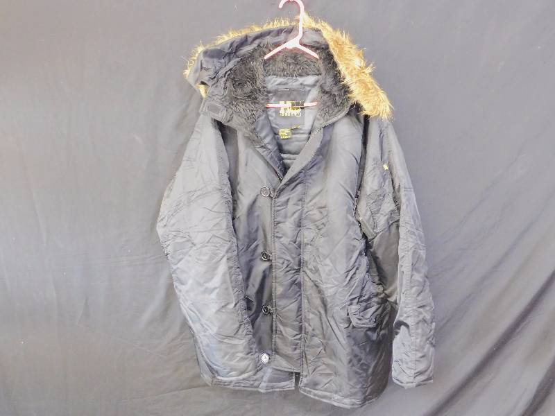 lot 66 image: HQ ISSUE Mens N-3B Military Parka Jacket Size Large