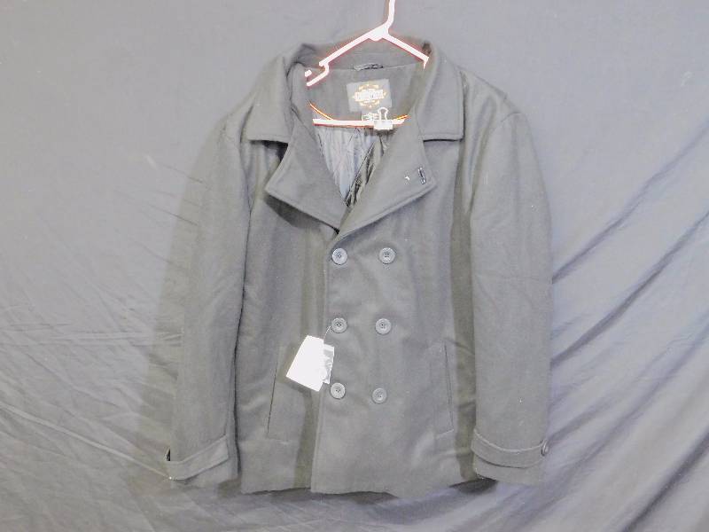 lot 73 image: Guide Gear Mens Wool-Blend Pea Coat Size Large