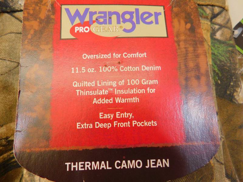 wrangler thermal camo jeans