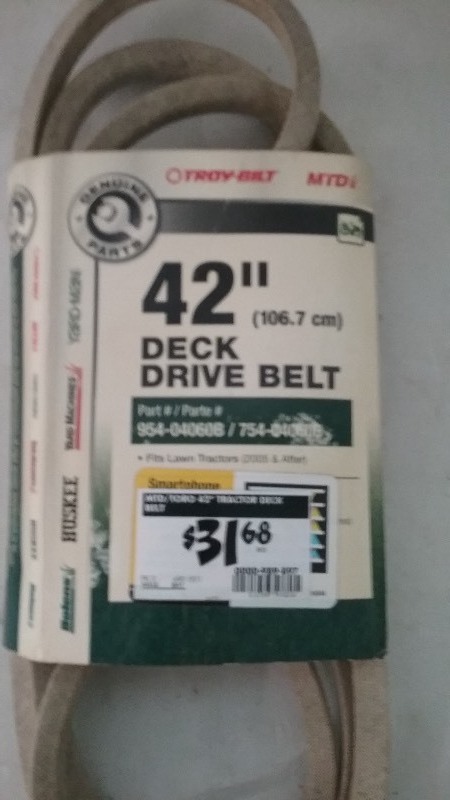 42 Mower Belt