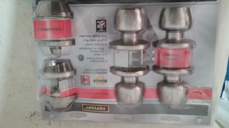 Twin Pack Handle and Dead Bolts