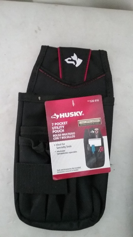 2x Husky 7 Pocket Utility Pouch